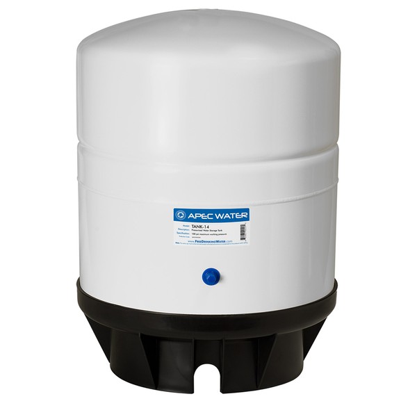 APEC Water Systems TANK-14 14 Gallon Pre-pressurized Reverse Osmosis Water Storage Tank, White