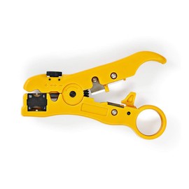 NEDIS Coaxial Cable Stripper RG59 - RG6 - RG7 - RG11 Black/Yellow