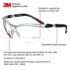 3M Safety Glasses with Readers, BX, +2.0, ANSI Z87, Anti-Fog