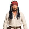 AQEWK Pirate Captain Dreadlock Wig Set - Pirate Wig for