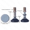 CSFMC Furniture Leveler Swivel Feet (35mm 5/16-18,8 Pack) PTFE(Teflon) Bottom,Threaded