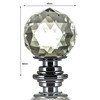 LIVIVO Pack of 10 Round Crystal Drawer Knobs with Chrome