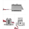 QWORK Electromagnetic Solenoid Lock, 4 Pcs Mini Door Drawer Tongue