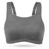 Wingslove Women's Sports Bra without Underwire, Non-Padded, High Impact Bustier,