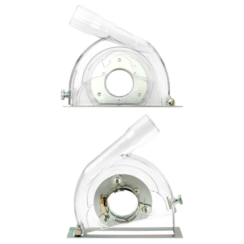 QWORK Cutting Dust Shroud for Angle Grinder 4-1/2" to 5",