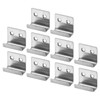 sourcing map 10Pcs Mounting Bracket, 40x35mm Stainless Steel Tile Display