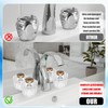 Ryutain Transparent Crystal Shower Knob Replacement 2 Piece Dual Control
