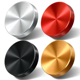 Pack of 4 Shutter Release Buttons, Soft Release Button, Universal Concave Surface Release Button, Compatible with Fuji X100, Hasselblad, with Nikon, with Canon (Red, Black, Gold, Silver)