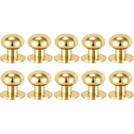Nlinlin 30Pcs Gold 0.37 Inch Mini Gold Drawer Knobs, Round Mini Cabinet Pulls Handles with 30pcs Screws for Wardrobe Bathroom Dresser Kitchen Desk Jewelry Box, Cabinet and Furniture Knobs