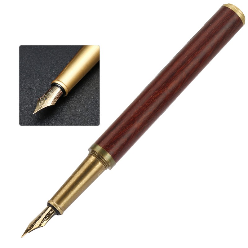 High End Luxurious Red Sandalwood Writing Pen Students Gift Office