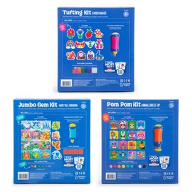 Educational Insights Creative Craft Kit – Tufting, Pom Poms & Jumbo Gems for Kids 5+:_Tufting Kit