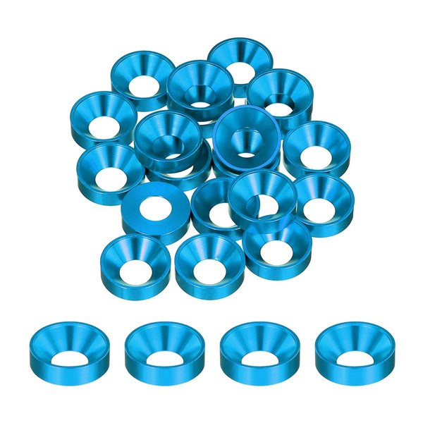 QUARKZMAN M8 Cone Cup Countersunk Washers Anodized Aluminum Seals Cone