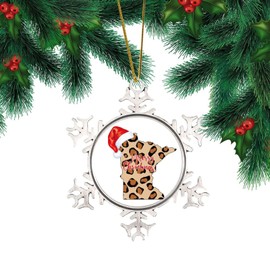 DOREENABE Pewter Snowflake Ornament Mississippi First Christmas in Hanging Christmas Tree Ornaments US State Christmas Buffalo Check Plaid Mississippi Xmas Tree Decorations Best Gifts Xmas