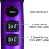 Purple Professional Light Weight Hair Dryer 1875W Tourmaline Ceramic Negative