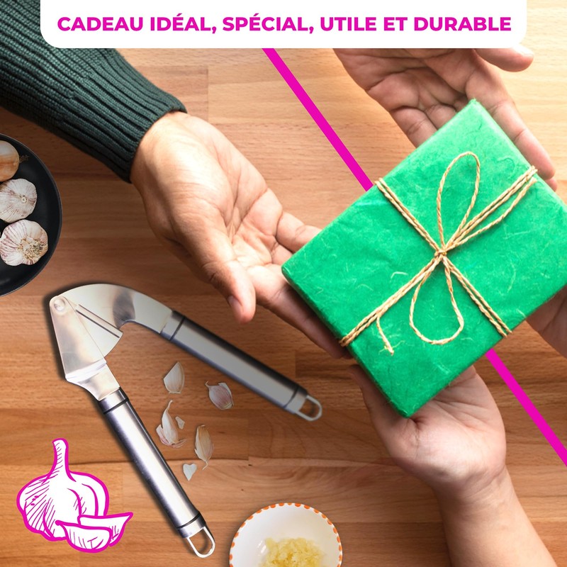 Stainless Steel Manual Garlic Press - The perfect professional gadget