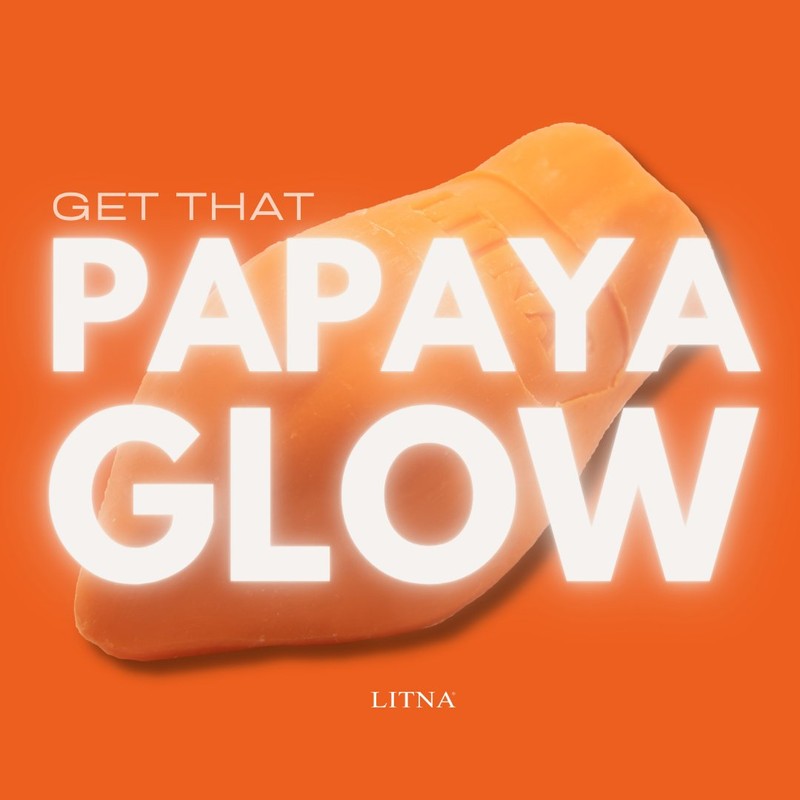 No Brand LITNA Papaya Soap Whitening 90g.