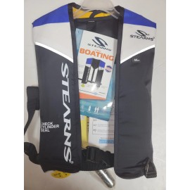 Kent Stearns M24 Manual Inflatable Work Vest-Adult Universal- 30"-52" chest Blue