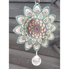Stainless Steel Colour Garden Wind Spinner - Small Baby Pink