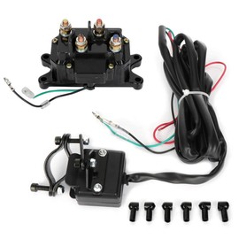 AUTOMUTO Universal 12V Solenoid Relay Contactor Rocker Switch Thumb for Electric Winch ATV/UTV