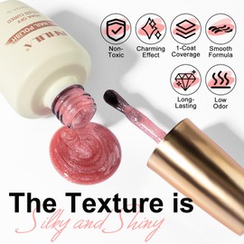 NXJ INFILILA 0.5 OZ Cat Eye Gel Polish, 15ML Holographic Glitter Shimmer Translucent Jelly Color Magnetic Pink Nail Polish for Nail Art Manicure Salon DIY at Home JB13