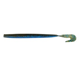 BAITFUEL Big Bopper Worm Infused with Supercharged X55 Formula Gel | 5.75-Inch, Okeechobee Craw