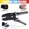 YNZDRWA Crimping Tool for Heat Shrink Connectors, Upgraded Wire Crimper