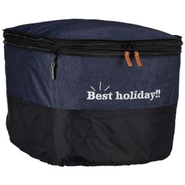 Kawasumi Seisakusho KW-556NV Rear Basket Cover, 2 Tiers, Denim Pattern