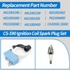 seacses Upgraded CS-590 Ignition Coil Spark Plug Set Compatible with