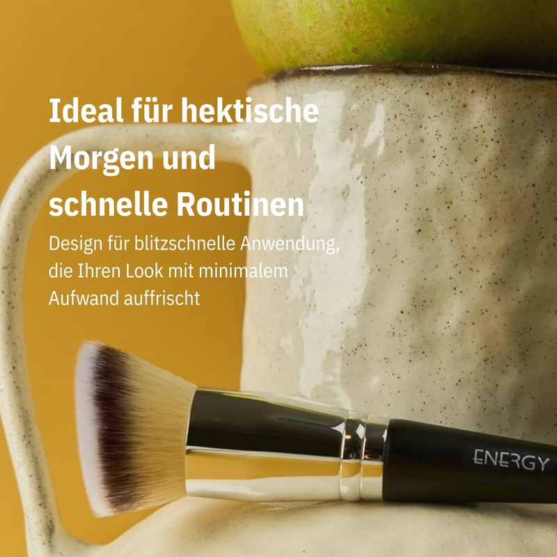 ENERGY Double Sided Foundation & Concealer Brush - 2-in-1 Angled