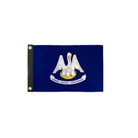Louisiana 12x18" Grommeted Boat Flag for Boats, Yachts, ATVs, UTVs, Home Decor, Outdoor Decor
