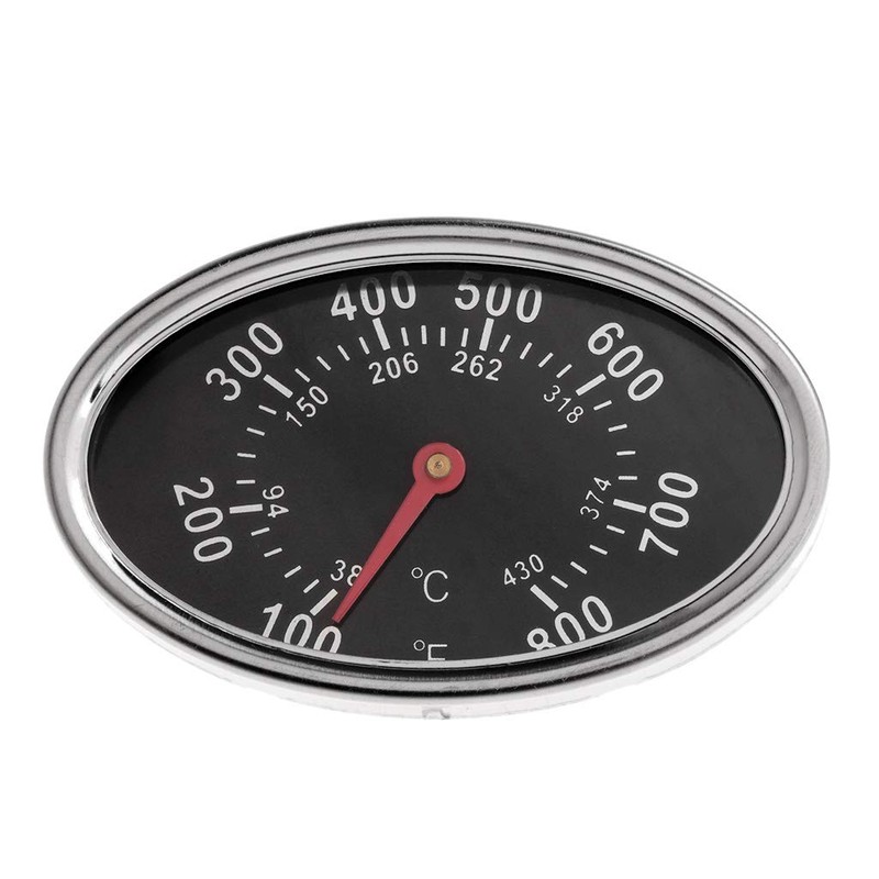BlingGlow 800℉ Oval BBQ Pit Smoker Grill Thermometer Dial Temperature