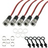 Heyous 5PCS 5.5x2.1mm 10A DC-099 Power Jack Cord Socket Threaded