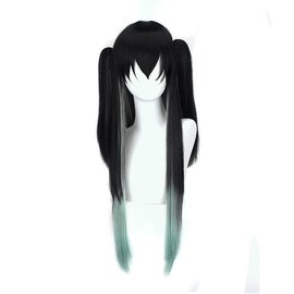 Cosplay Wig, Devil Blade Kasumi no Kasumiro Tokuturu Muichiro Heat Resistant Wig, Short Wig, Wig with Net for Cosplay, Parties, Events (001)