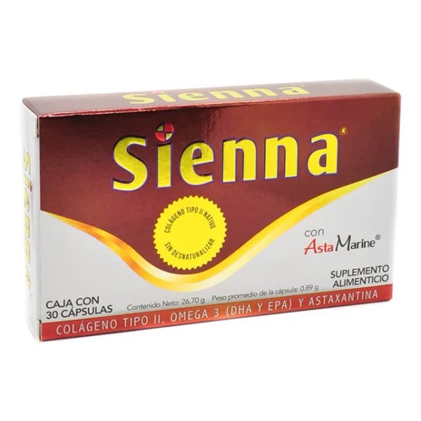 Sienna Suplemento Alimenticio Cap C30, Pack Of 1
