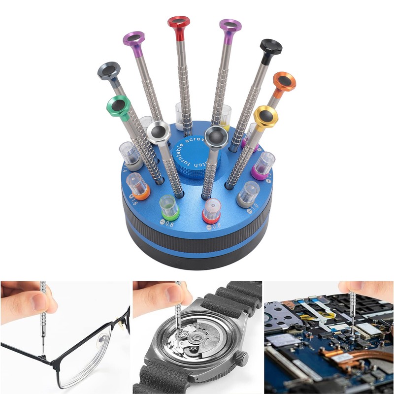 10pcs Professional Slotted Screwdriver Kit Multi Size Precision Screwdriver Set