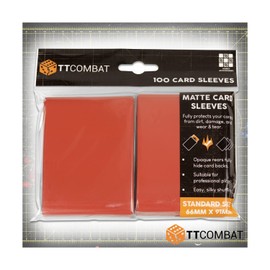 TTCombat 100 Standard Card Game Sleeves - Red