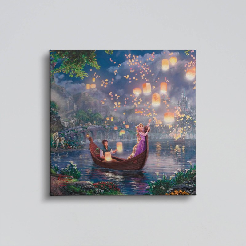 Thomas Kinkade Studios Disney Tangled Gallery Wrapped Canvas - Canvas