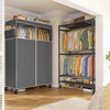 Raybee 80.32" H Clothes Rack with Cover,Rolling Clothing Racks for
