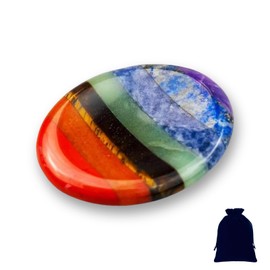 Jicyor Chakren Kristalle Glückssteine Kristalle Steine Handschmeichler Stein Edelsteine für Kinder Heilsteine Edelsteine Chakra Steine für Angst Stressabbau Wahrsagerei Reiki Heilung Meditation