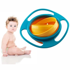 XLKJ Baby Training Bowls with Lids, 360 Dgree Rotation Kids Bowl for Over 3 Years Kids, Baby Training Tableware for Anti Spill