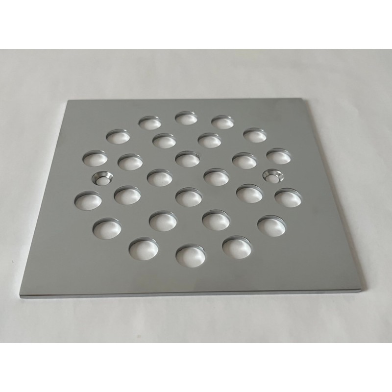 Poyde 4-1/4 Inch Screw-in Square Floor Drain Cover Replacement Shower