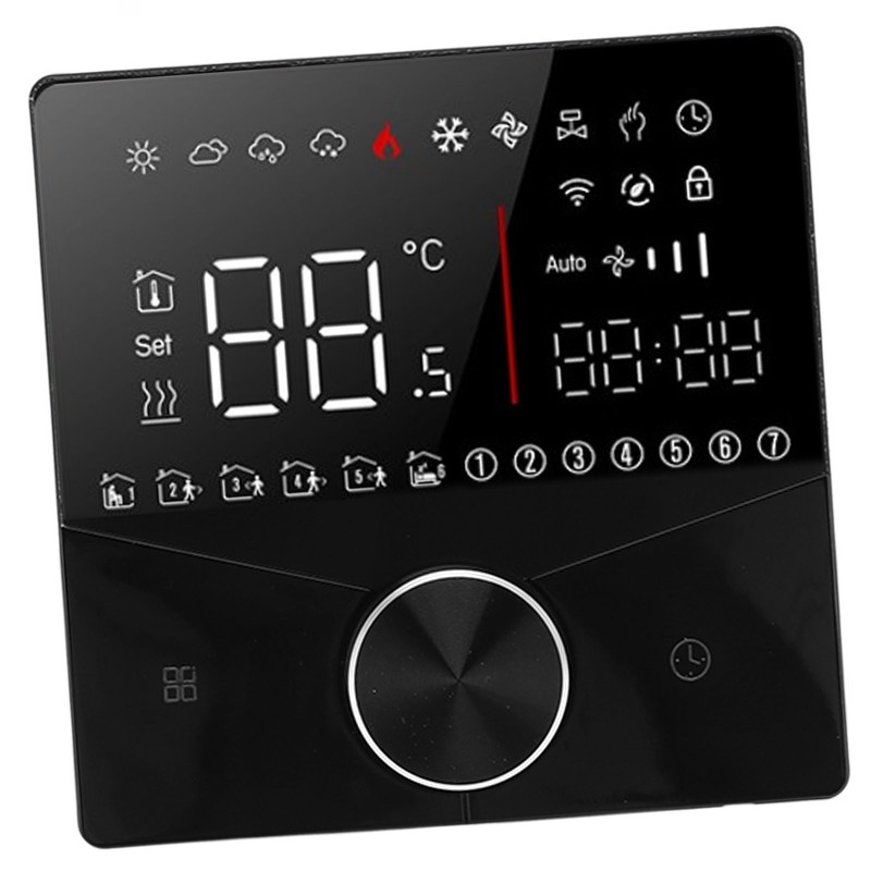 Smart Digital Thermostat LCD Color Display Precise Control Intelligent Temperature