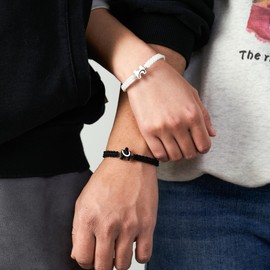 MANVEN Pulseras Para Parejas De Novios Matching Couples Stuff Gifts for Him Her friend friend Couples Bracelets Long Distance Matching Bracelets for Couples