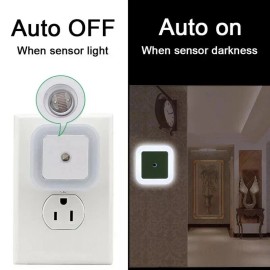 6 Pcs Plug-in LED Night Lights Lamp Dusk to Dawn Sensor Hallway Kitchen Bathroom