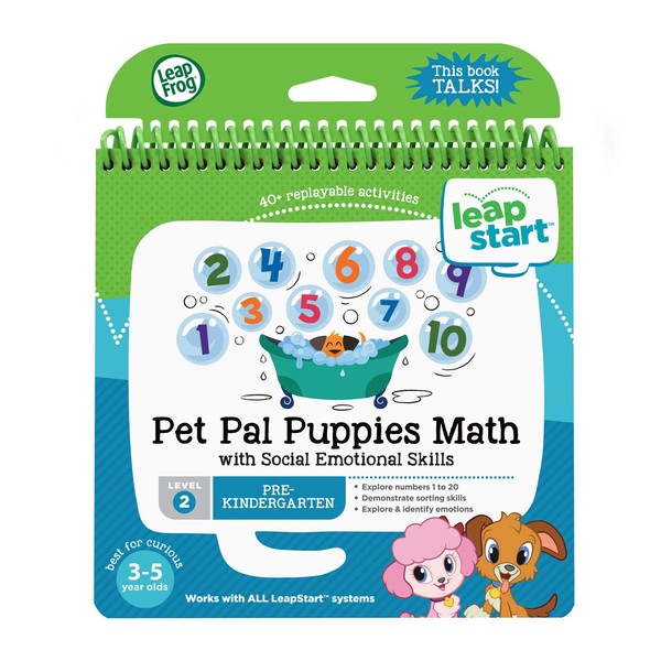 LeapFrog LeapStart Pre-Kindergarten Activity Book: Pet Pal Puppies Math and Social Emotional Skills
