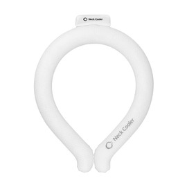 Heatstroke Prevention Neckband, Cool Neck Cooling, Ice Ring, Instant Cooling, Cool Ring, Neck Cooler (White, L)