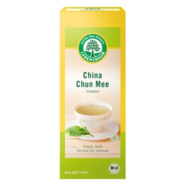 Lebensbaum China Chun Mee, 20 Bags x 1.5g Green Tea with Fresh-Tart Flavour, Green Tea, 100% Organic