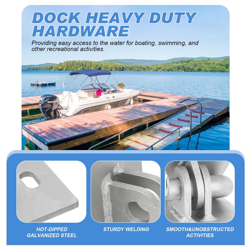 Venussar Floating Dock Hinges Kit, Pack of 2 Floating Dock