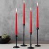 Asama Red Taper Candles - Set of 14 Dripless Candles