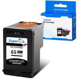 USUPERINK Remanufactured 65XL High Yield Ink Cartridge Replacement for HP 65 65XL N9K04AN Compatible with AMP 120 125 DeskJet 2620 3700 3720 Envy 5000 5032 Printer (Black, 1 Pack)